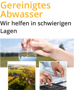 Versickerung von gereinigtem Abwasser